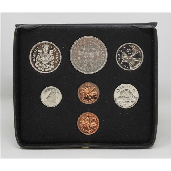 1971 CANADA DOUBLE PENNY 7 COIN SPECIMEN SET