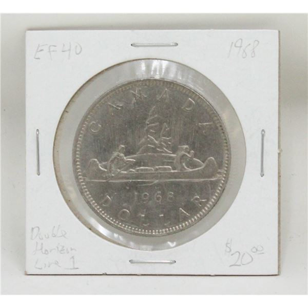 1968 NICKEL CANADA $1 DOLLAR COIN DOUBLE HORIZON