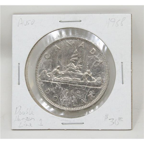 1968 NICKEL CANADA $1 DOLLAR COIN DOUBLE HORIZON