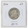 Image 1 : 1920 USA BUFFALO NICKEL COIN, CIRCULATED
