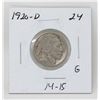 Image 1 : 1920 D USA BUFFALO NICKEL COIN, CIRCULATED