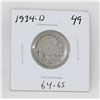 Image 1 : 1934 D USA BUFFALO NICKEL COIN, CIRCULATED
