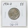 Image 1 : 1936 D USA BUFFALO NICKEL COIN, CIRCULATED