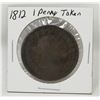 Image 1 : 1812 GREAT BRITAIN  LARGE ONE PENNY TOKEN