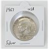 Image 1 : 1967 SILVER USA KENNEDY HALF DOLLAR COIN