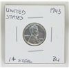 Image 1 : 1943 WWII USA STEEL ONE CENT COIN, UNCIRCULATED