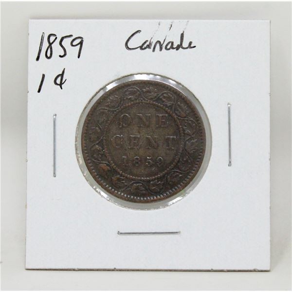 1859 CANADA LARGE ONE CENT COIN