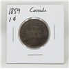 Image 1 : 1859 CANADA LARGE ONE CENT COIN
