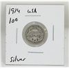 Image 1 : 1914 SILVER USA ONE DIME COIN