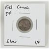 Image 1 : 1912 SILVER CANADA 5 CENTS COIN, EXTRA FINE