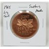 Image 1 : 1965 SUDBURY BIG PENNY LARGE 1 CENT MEDALLION
