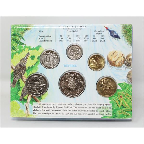 1993 AUSTRALIA MINT SEALED 6 COIN UNCIRUCLATED