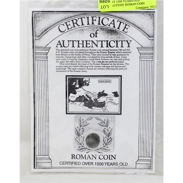 ANCIENT 1500 YEARS OLD CONSTANITINE ROMAN COIN