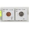Image 1 : 1867-1967 CANTENNIAL CANADA 1 CENT COINS