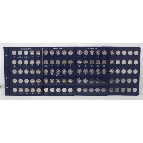 x82 CONSECUTIVE DATES CANADA 5c COINS PROOF UNC