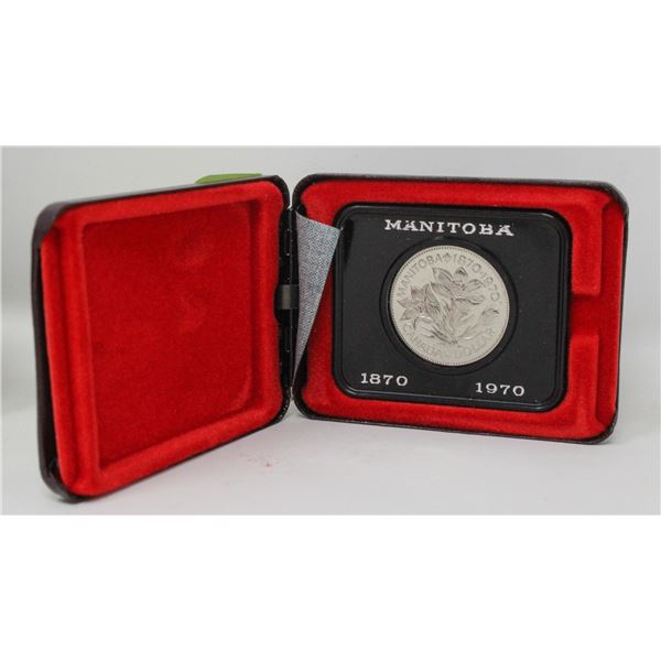 1970 CANADA CASED NICKEL $1 COIN, SPECIMEN FINISH