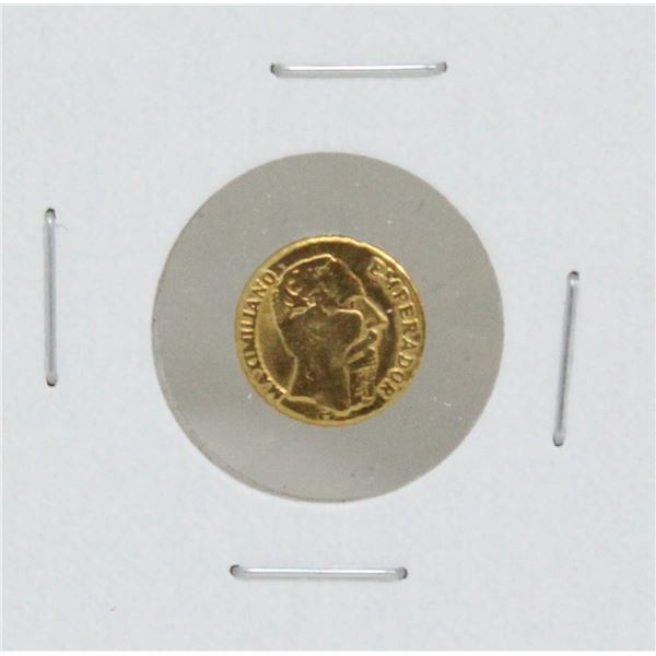 1865 GOLD PLATED MEXICO MAXIMILLION  MEDALLION