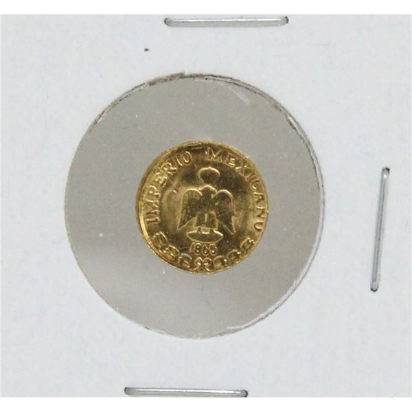 1865 GOLD PLATED MEXICO MAXIMILLION  MEDALLION