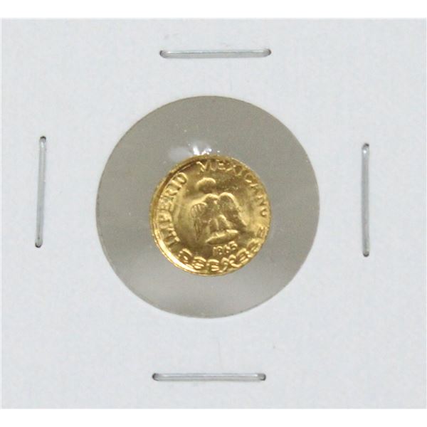 1865 GOLD PLATED MEXICO MAXIMILLION  MEDALLION