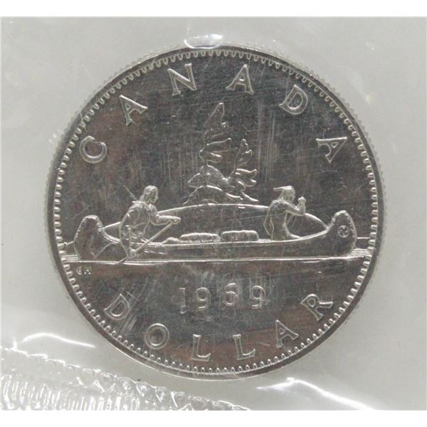 1969 CANADA NICKEL $1 DOLLAR COIN MINT SEALED