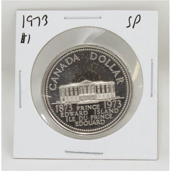 1973 CANADA RCMP $1 DOLLAR COIN SPECIMEN FINISH