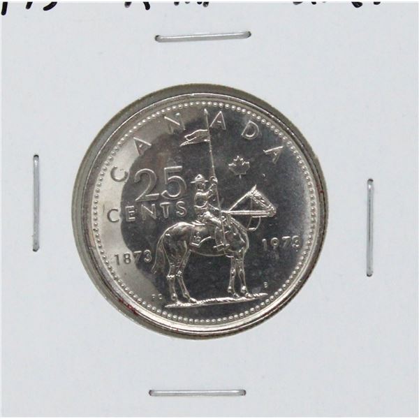1973 CANADA RCMP 25 CENTS COIN, UNCIRCULATED