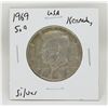 Image 1 : 1969 SILVER USA KENNEDY HALF DOLLAR COIN