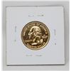 Image 2 : 2003 GOLD PLATED USA ALASKA 25 CENTS COIN
