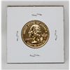 Image 2 : 2003 GOLD PLATED USA MAINE 25 CENTS COIN