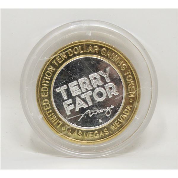 LIMITED EDITION TERRY FATOR MIRAGE $10 LAS VAGAS