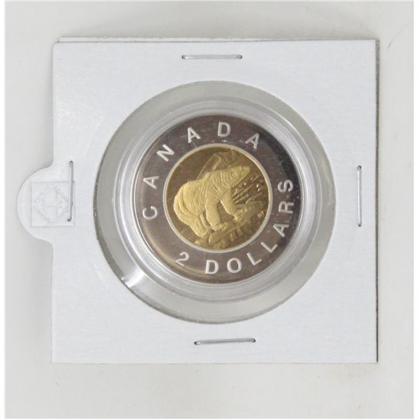 1996 CANADA $2 PROOF COIN, UNCIRUCULATED SEALED