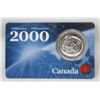 Image 1 : 2000 ACHIEVMENT MILLENIUM 25c COIN IN CARD
