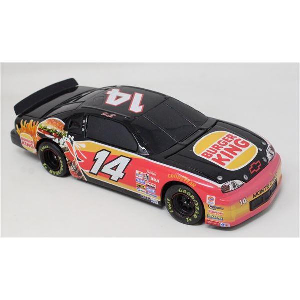 1997 METAL BURGER KING RACING COIN BANK