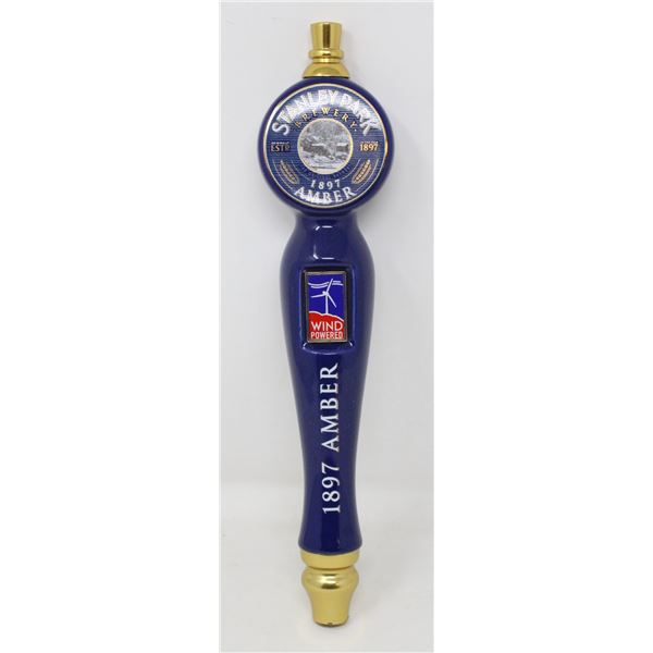 STANLEY PARK BREWERY 1897 AMBER BEER TAP HANDLE