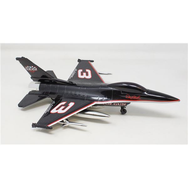 METAL TOP GUN F-16 RACING COLLECTIBLE MODEL JET
