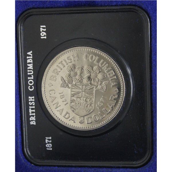 1971 CANADA CASED NICKEL $1 COIN, SPECIMEN FINISH