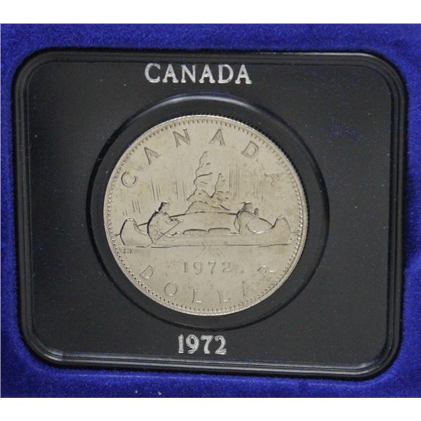 1972 CANADA CASED NICKEL $1 SPECIMEN FINISH COIN