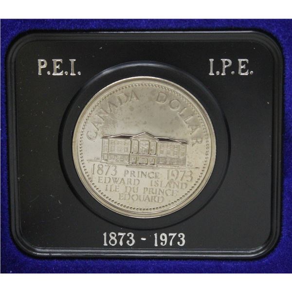 1973 CANADA CASED NICKEL $1 SPECIMEN FINISH COIN