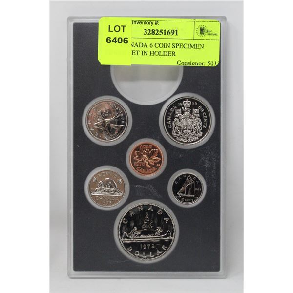 1978 CANADA 6 COIN SPECIMEN FINISH SET IN HOLDER