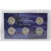 Image 1 : 2001 SET OF 5 USA THE FIRST STATE QUARTER SET