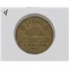 Image 1 : 1942 CANADA WWII TOMBAC VICTORY 5 CENTS COIN