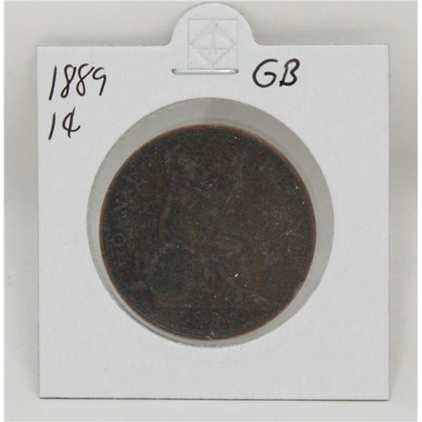 1889 GREAT BRITAIN LARGE ONE PENNY COIN