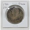 Image 1 : 1792 LARGE HEAVY FRANCE 2 SOL COIN