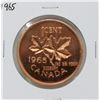 Image 1 : 1965 LARGE COPPER CANADA 1 CENT SUDBURY MEDAL