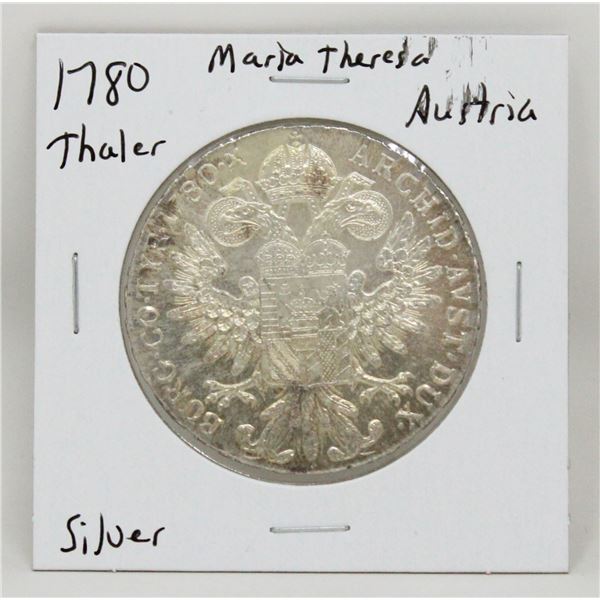 1780 SILVER LARGE AUSTRIA MARIA THERSA THALER