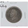 Image 1 : 1826 SILVER GREAT BRITAIN 1 SHILLING COIN, CIRC.