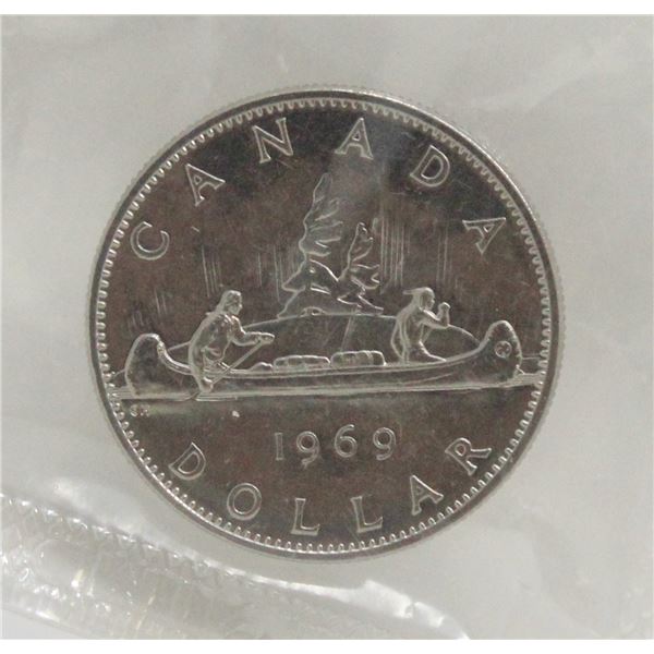 1969 CANADA NICKEL $1 DOLLAR COIN MINT SEALED