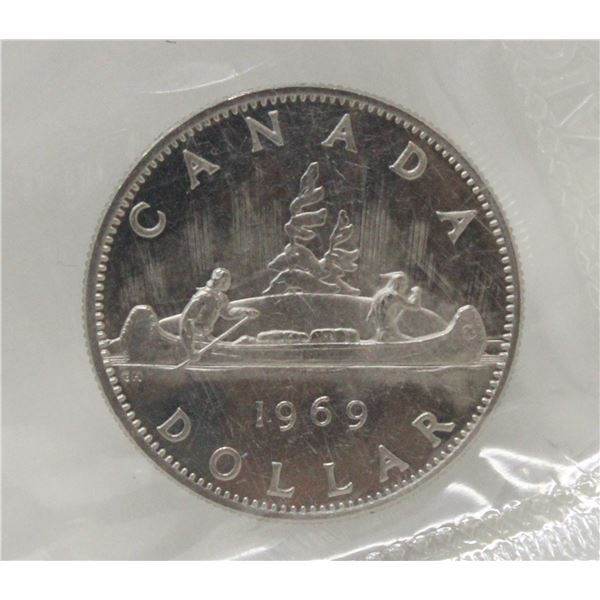 1969 CANADA NICKEL $1 DOLLAR COIN MINT SEALED