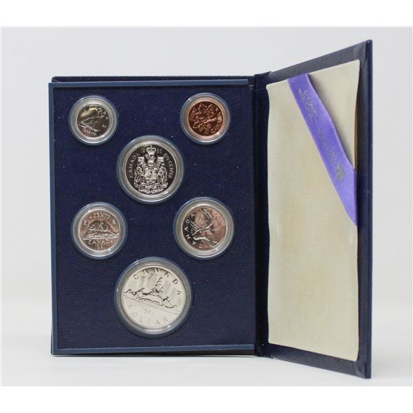 1981 CANADA 6 COIN SPECIMEN FINISH SET IN HOLDER