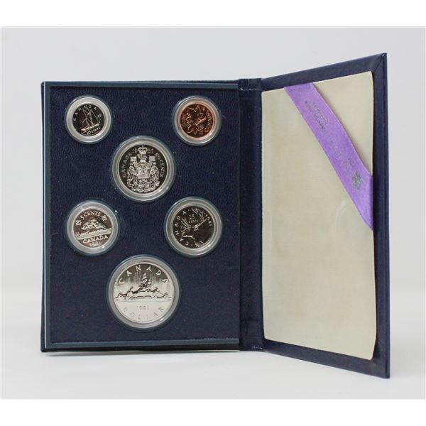 1981 CANADA 6 COIN SPECIMEN FINISH SET IN HOLDER